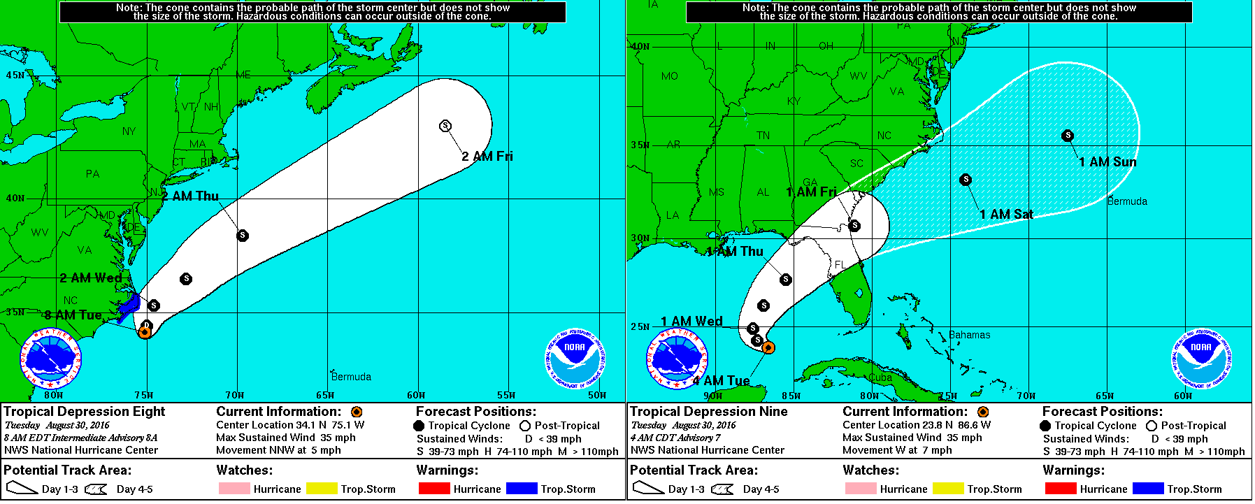 TD8 TD9 Track NHC 83016.png