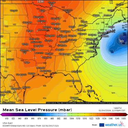 ECMWF Forecast 12 31 17